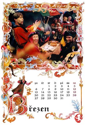 Královské stříbření Kutné Hory - kalendář (březen)