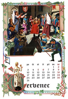 Královské stříbření Kutné Hory - kalendář (červenec)